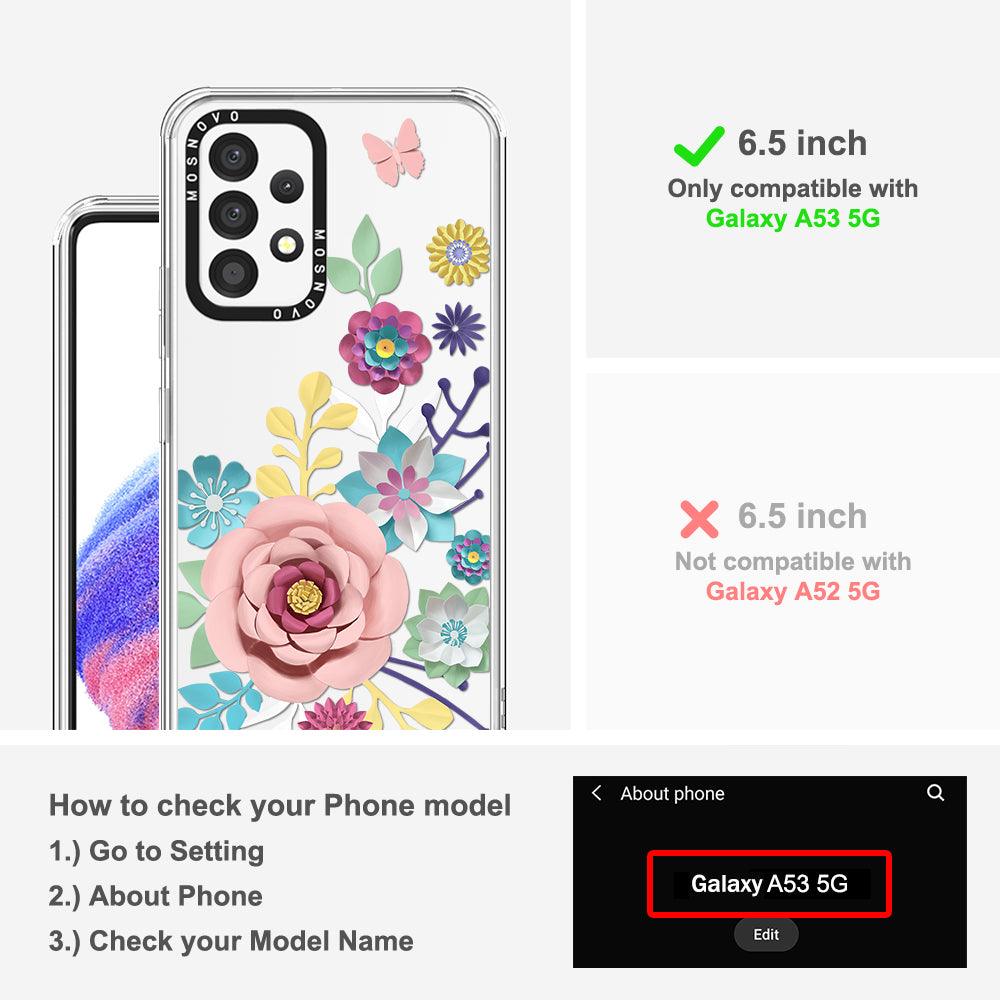 3D Floral Phone Case - Samsung Galaxy A53 Case - MOSNOVO