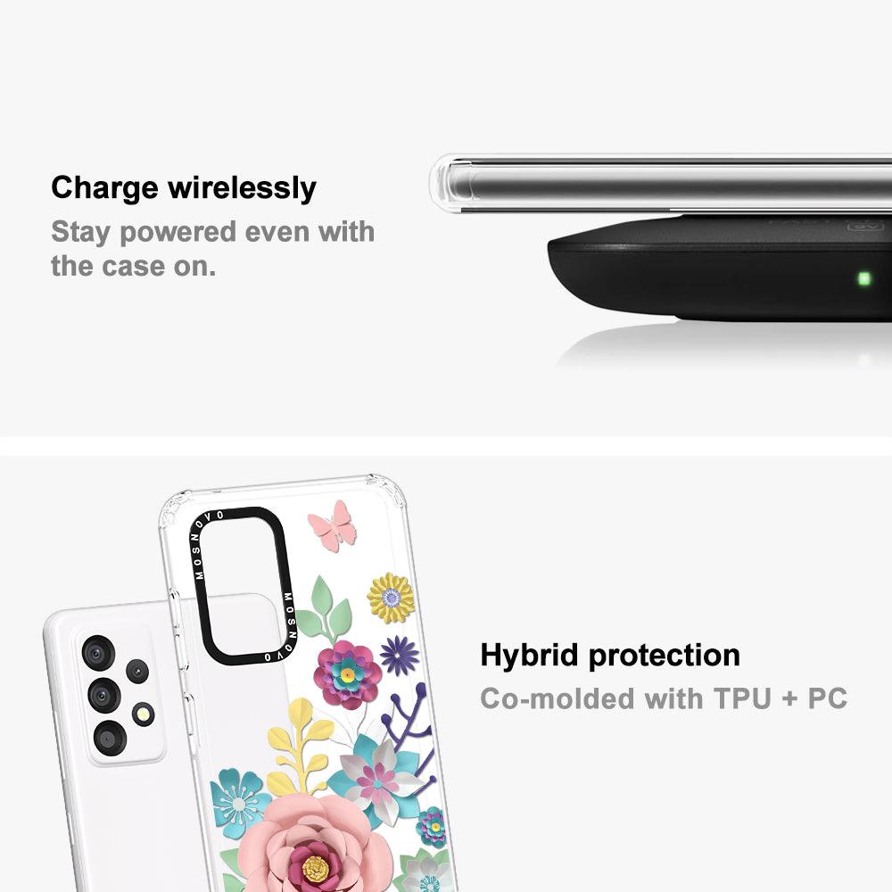 3D Floral Phone Case - Samsung Galaxy A53 Case - MOSNOVO
