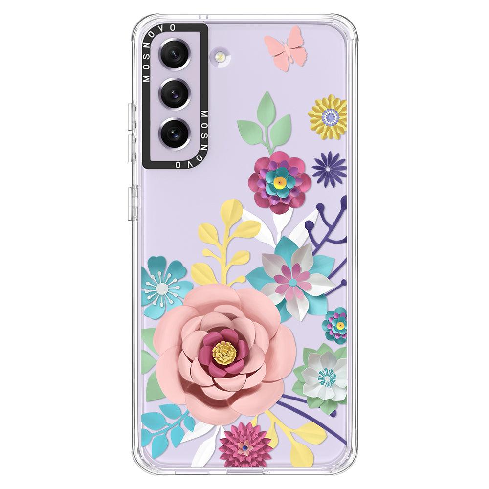 3D Floral Phone Case - Samsung Galaxy S21 FE Case - MOSNOVO