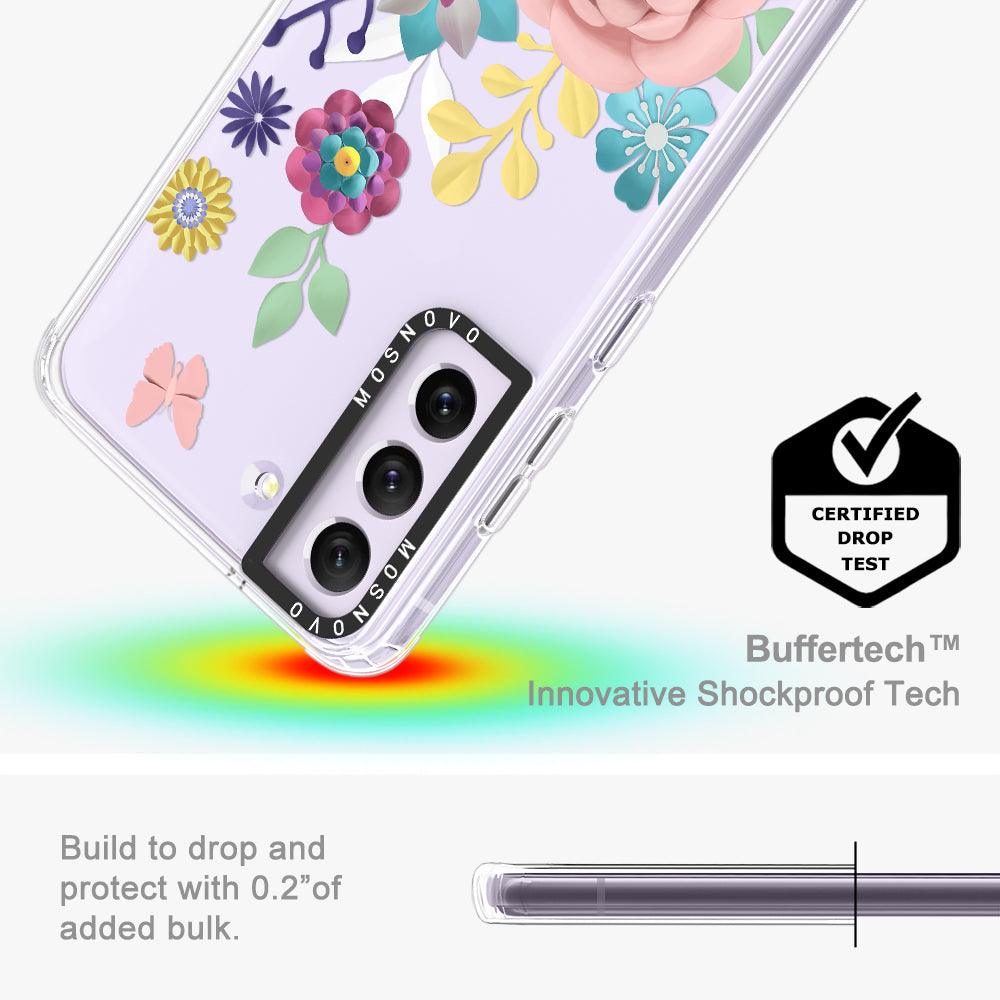 3D Floral Phone Case - Samsung Galaxy S21 FE Case - MOSNOVO