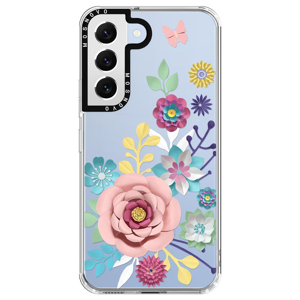 3D Floral Phone Case - Samsung Galaxy S22 Case - MOSNOVO