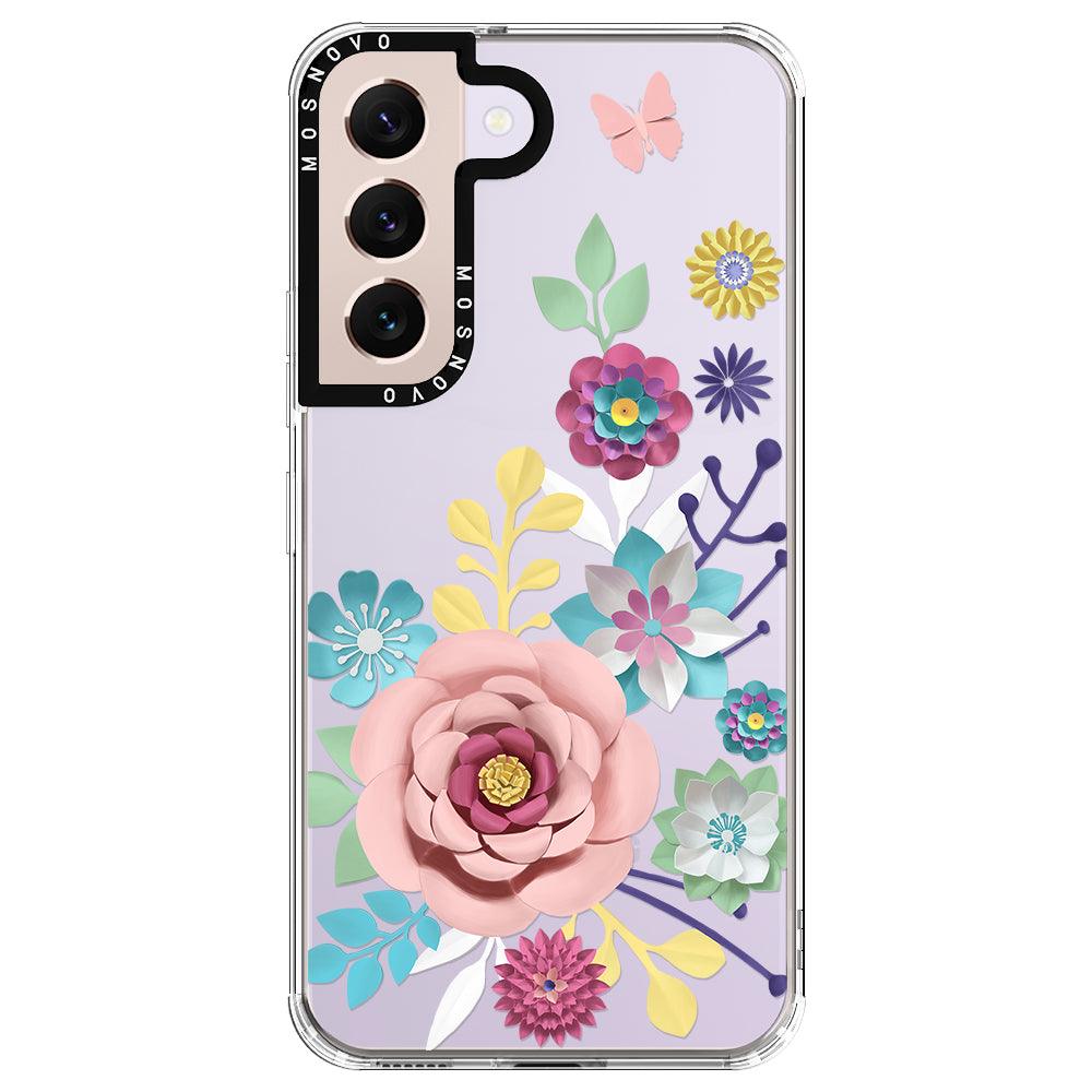 3D Floral Phone Case - Samsung Galaxy S22 Plus Case - MOSNOVO