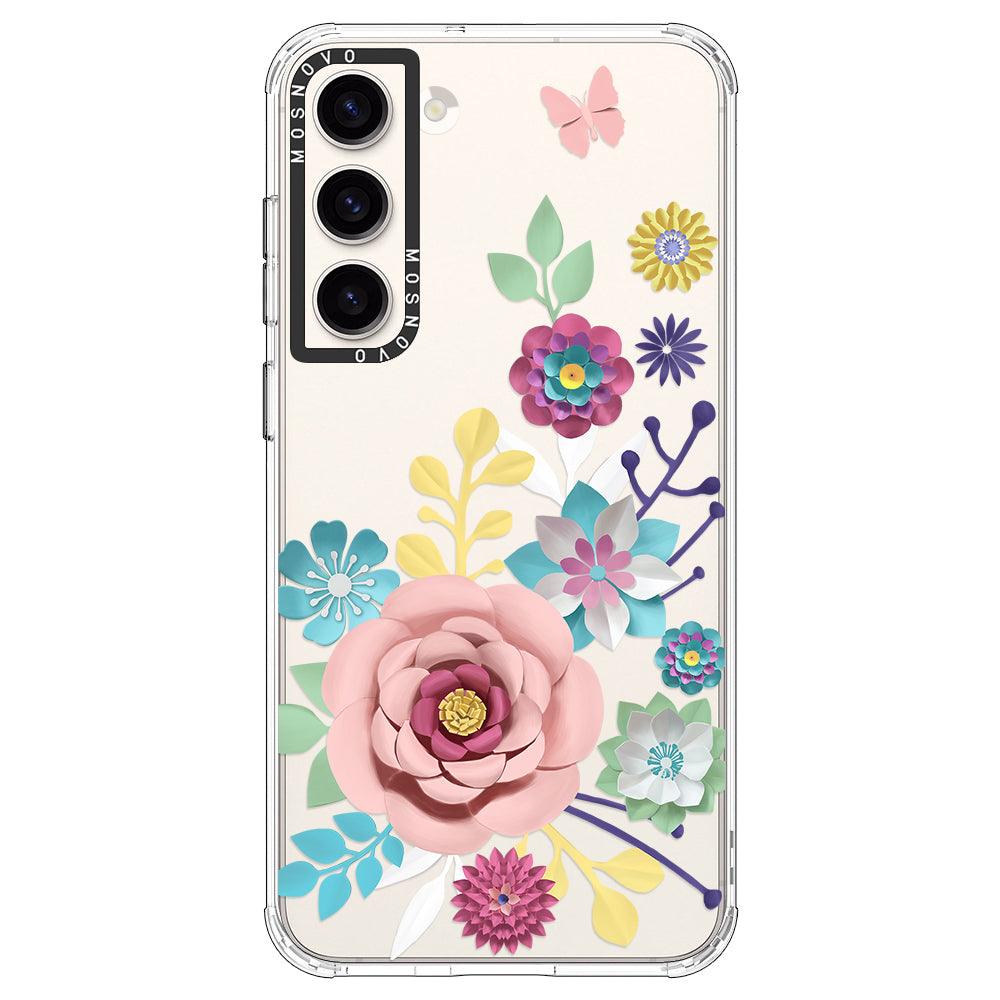3D Floral Phone Case - Samsung Galaxy S23 Case - MOSNOVO