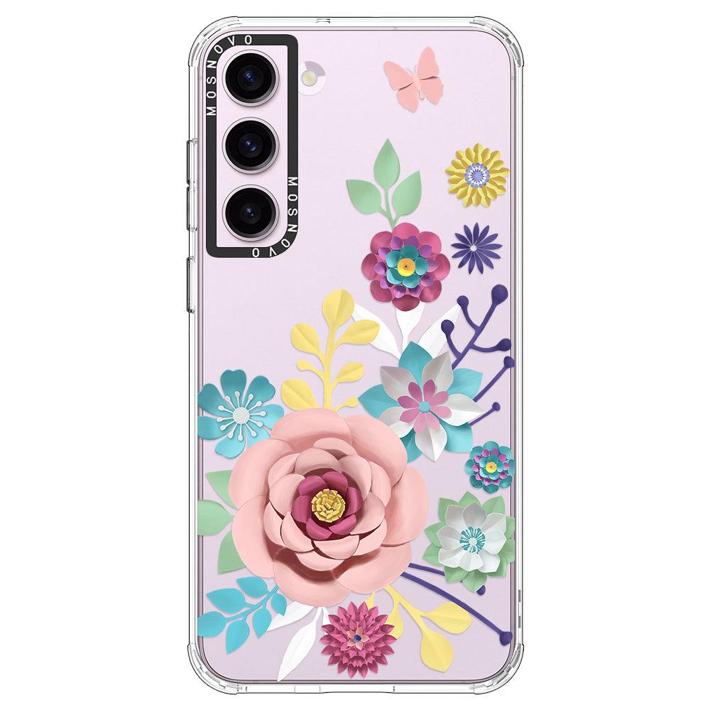 3D Floral Phone Case - Samsung Galaxy S23 Plus Case - MOSNOVO