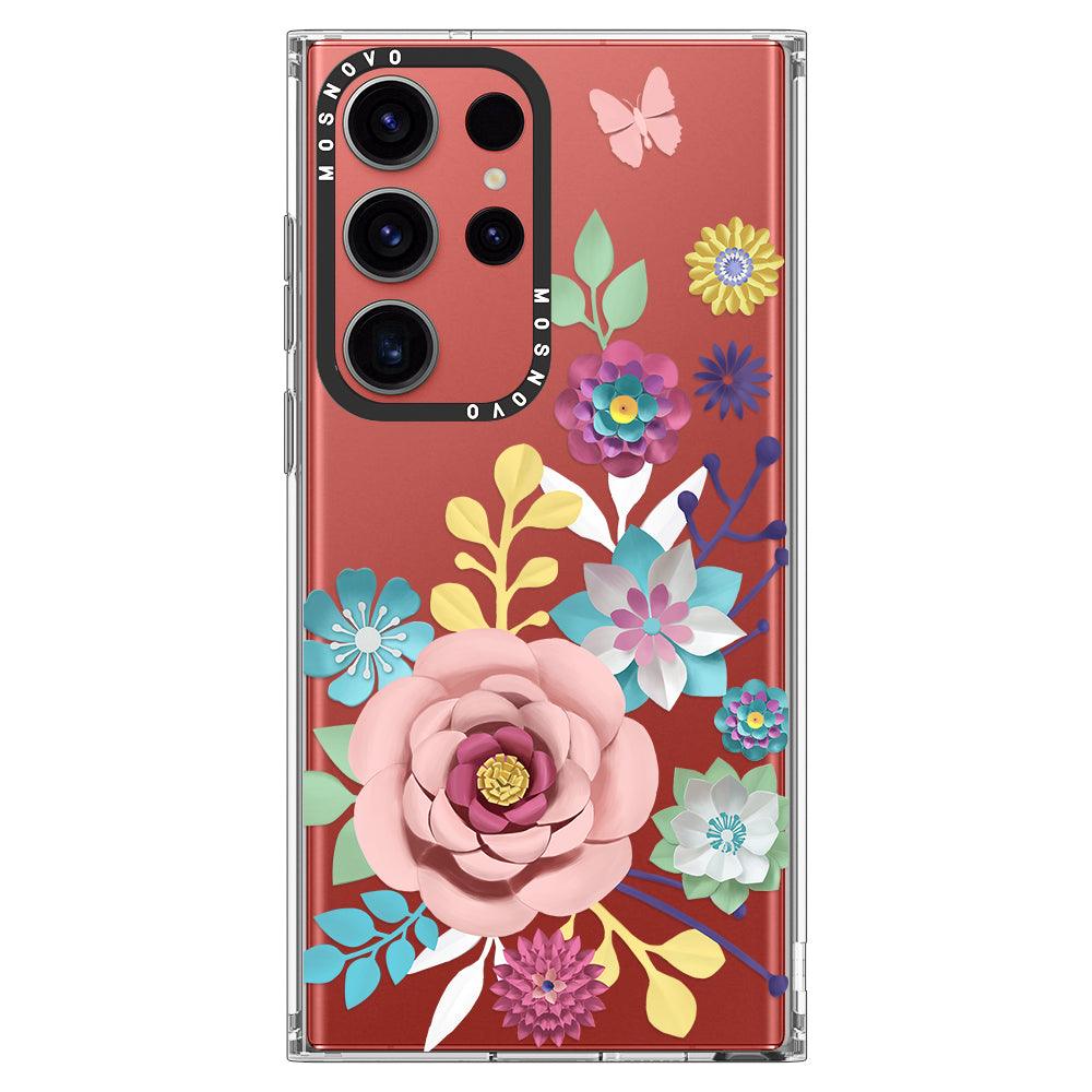 3D Floral Phone Case - Samsung Galaxy S23 Ultra Case - MOSNOVO