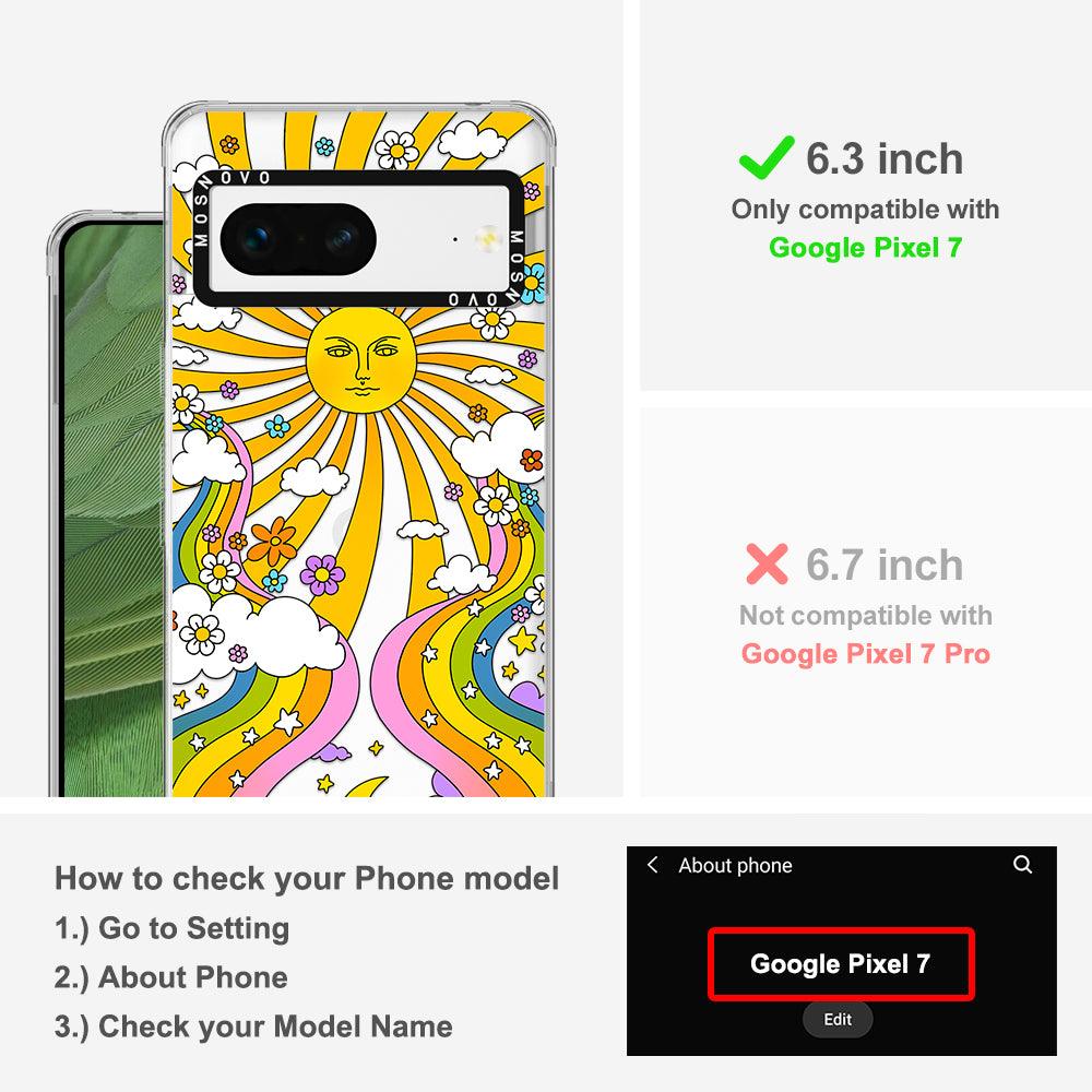70's Psychedelic Groovy Art Phone Case - Google Pixel 7 Case - MOSNOVO
