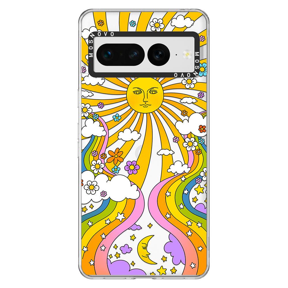 70's Psychedelic Groovy Art Phone Case - Google Pixel 7 Pro Case - MOSNOVO