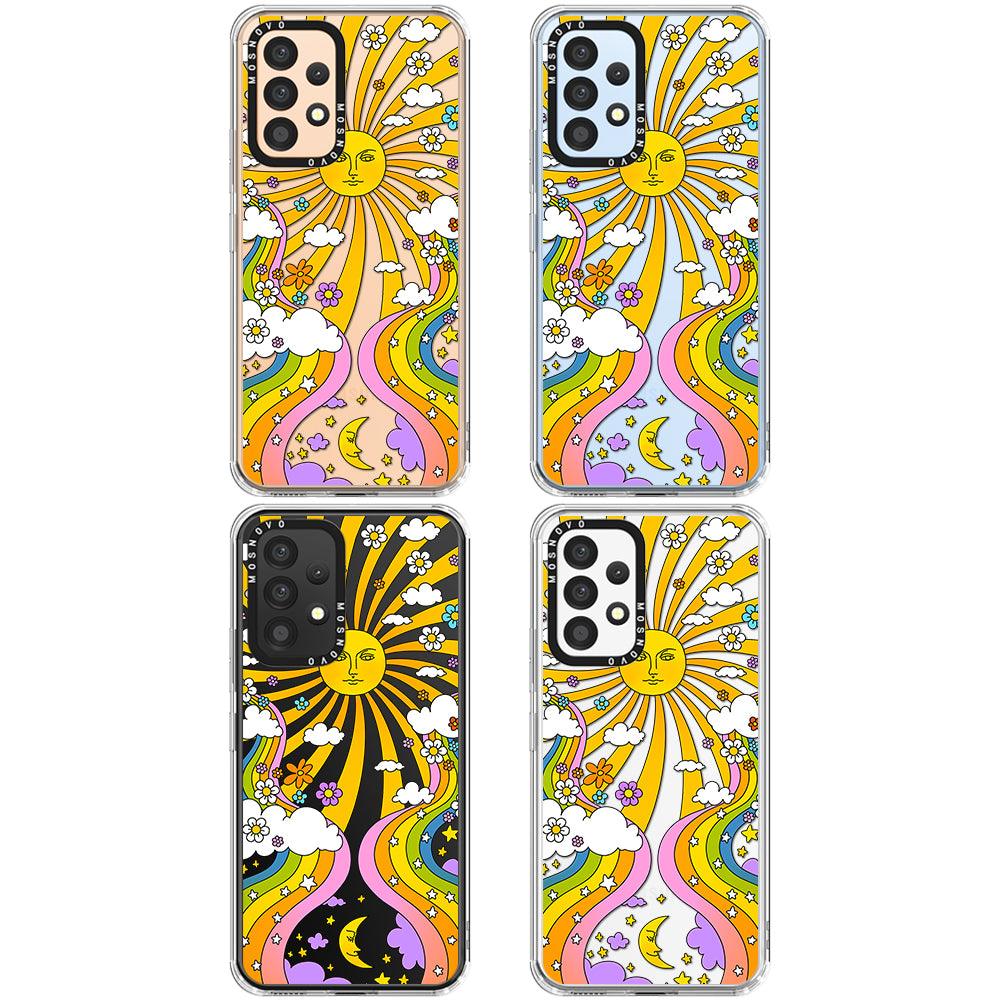 70's Psychedelic Groovy Art Phone Case - Samsung Galaxy A53 Case - MOSNOVO