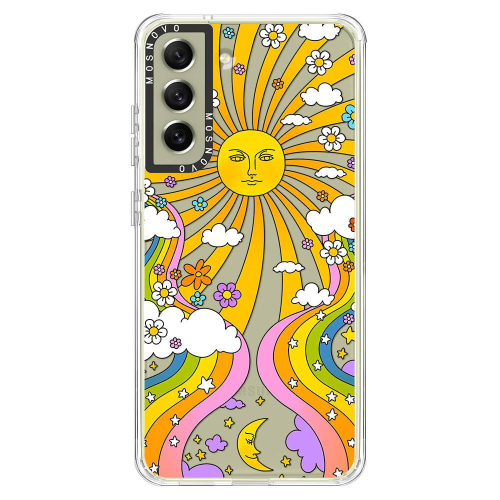 70's Psychedelic Groovy Art Phone Case - Samsung Galaxy S21 FE Case - MOSNOVO