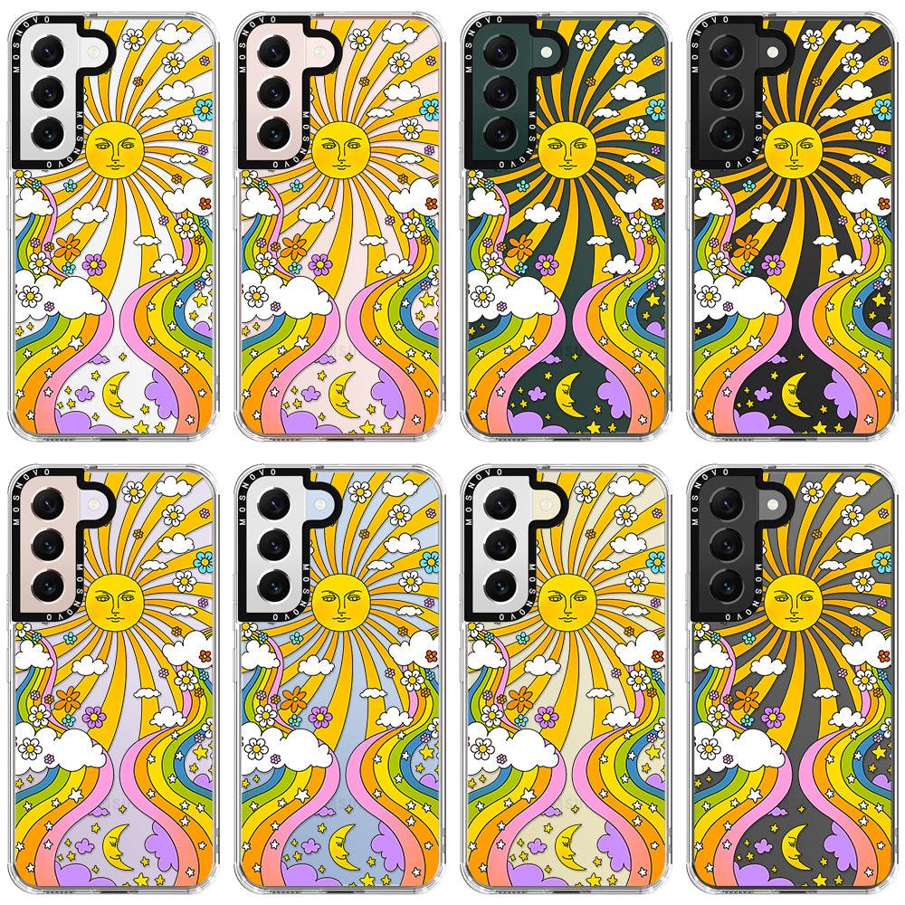 70's Psychedelic Groovy Art Phone Case - Samsung Galaxy S22 Case - MOSNOVO