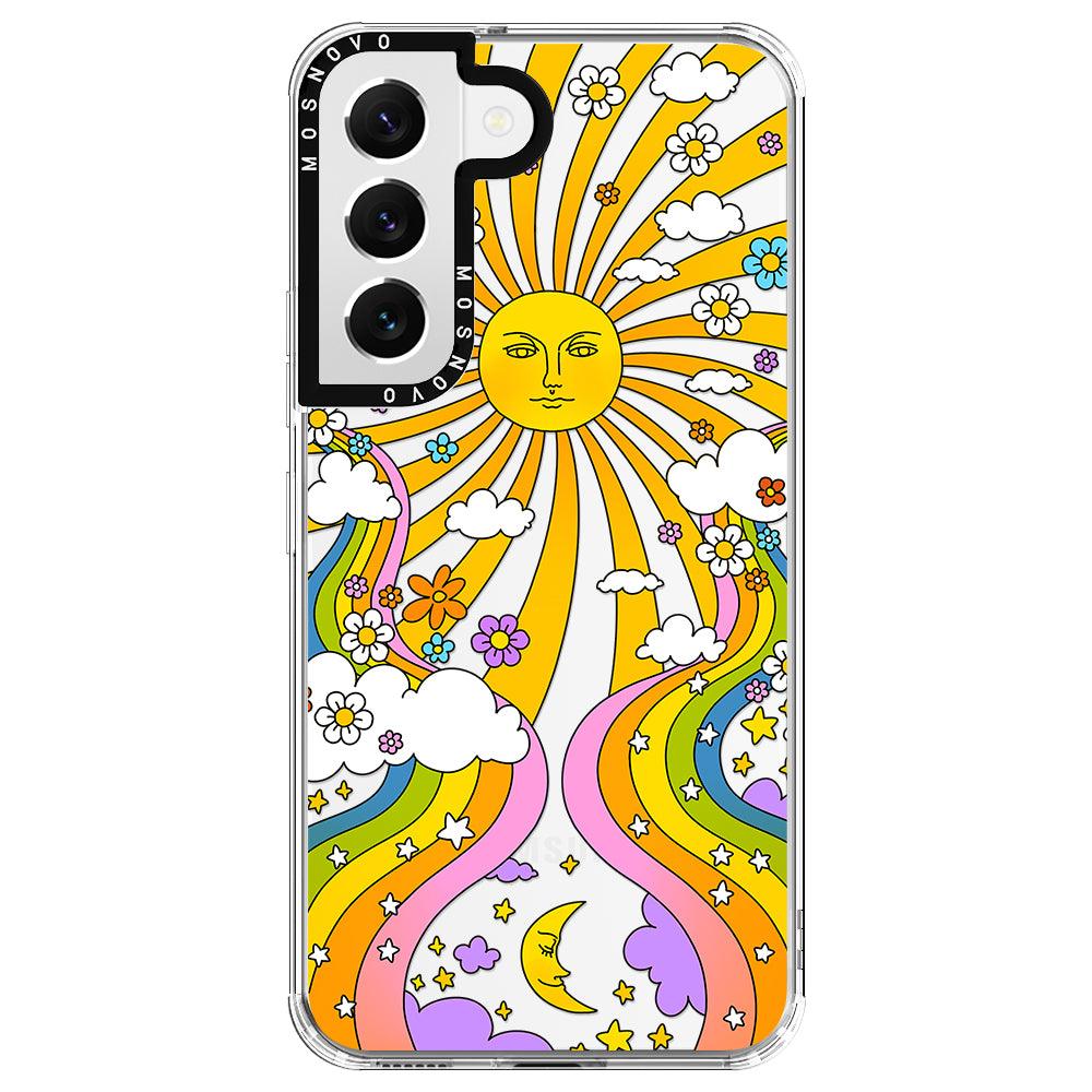 70's Psychedelic Groovy Art Phone Case - Samsung Galaxy S22 Plus Case - MOSNOVO