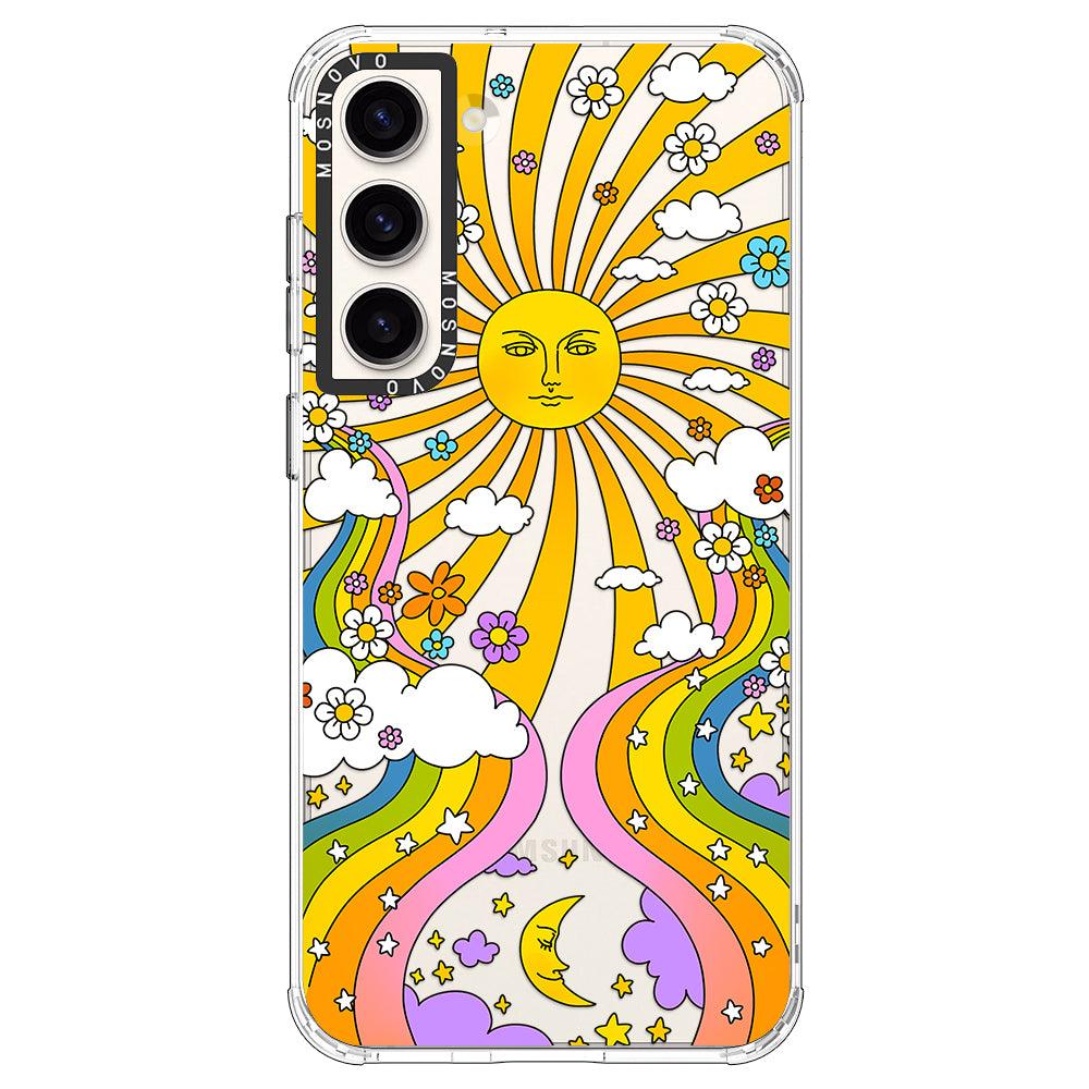 70's Psychedelic Groovy Art Phone Case - Samsung Galaxy S23 Case - MOSNOVO