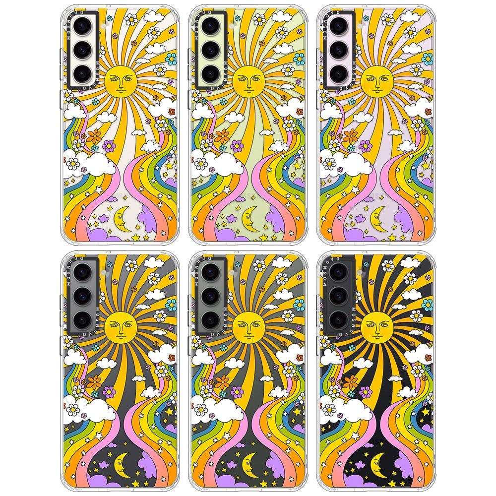 70's Psychedelic Groovy Art Phone Case - Samsung Galaxy S23 Plus Case - MOSNOVO