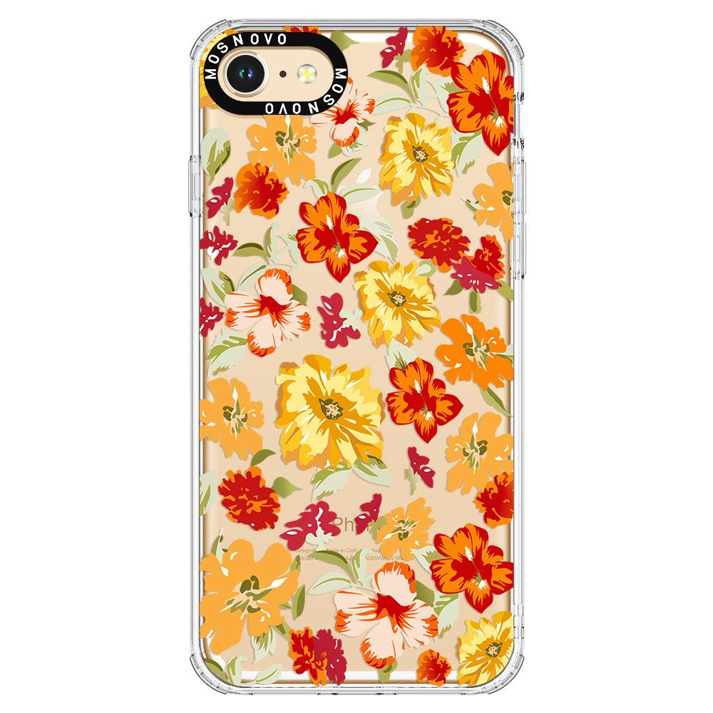 70s Boho Yellow Flower Phone Case - iPhone 7 Case - MOSNOVO