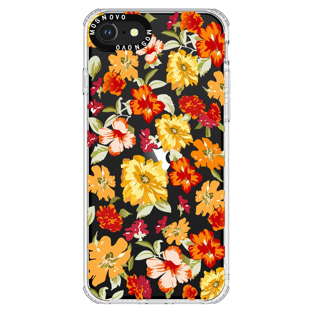 70s Boho Yellow Flower Phone Case - iPhone 7 Case - MOSNOVO