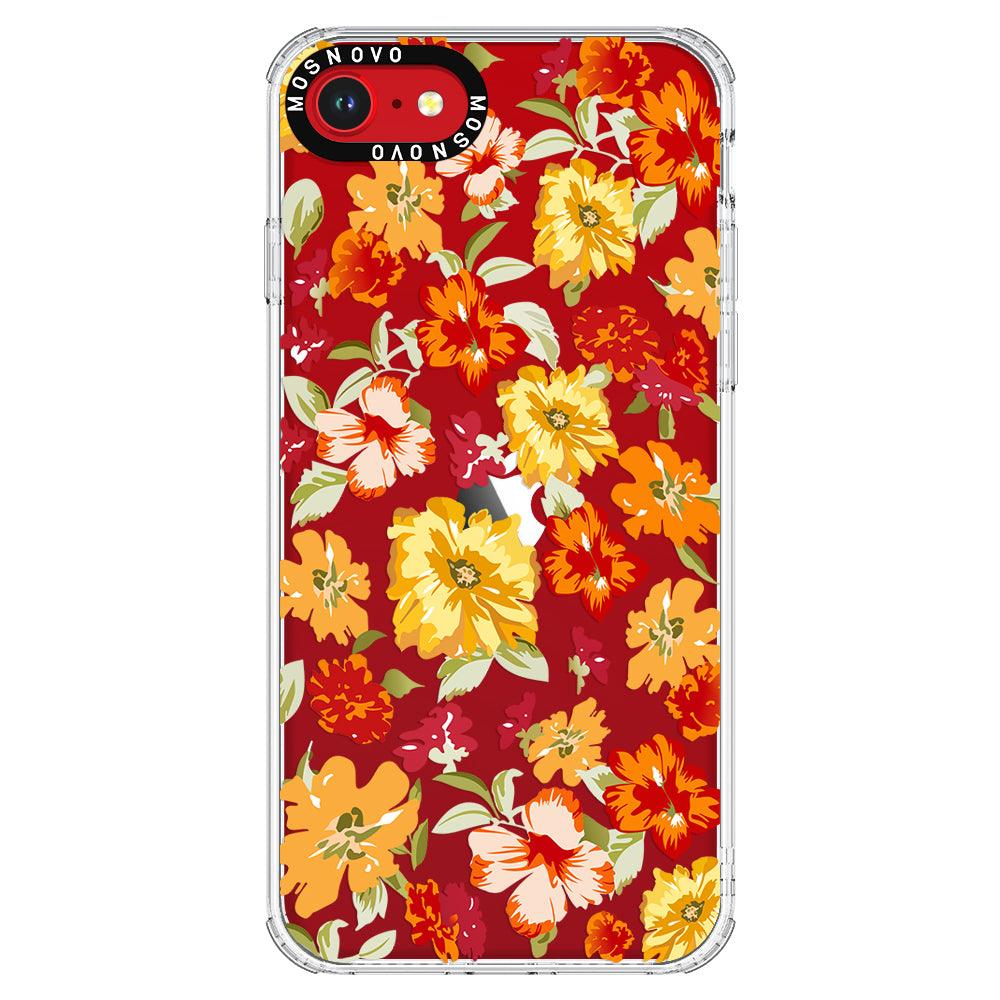 70s Boho Yellow Flower Phone Case - iPhone SE 2022 Case - MOSNOVO