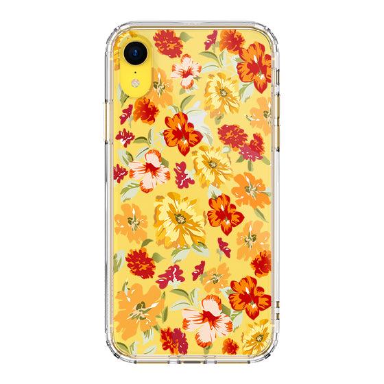 70s Boho Yellow Flower Phone Case - iPhone XR Case - MOSNOVO