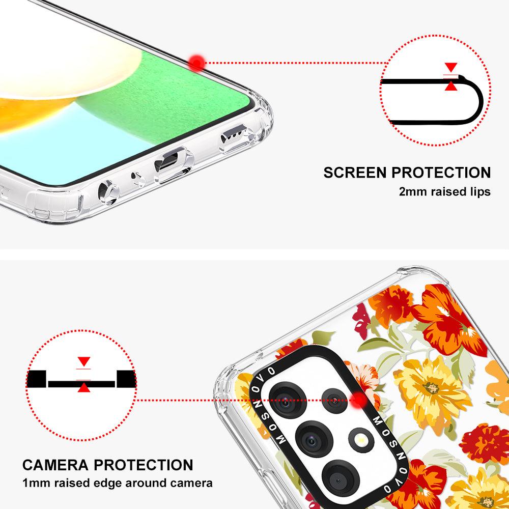 70s Boho Yellow Flower Phone Case - Samsung Galaxy A52 & A52s Case - MOSNOVO