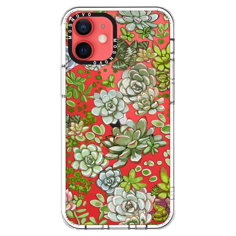 Succulents Phone Case - iPhone 12 Mini Case - MOSNOVO