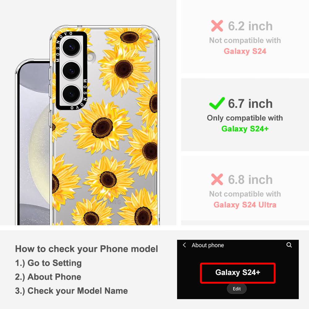 Sunflowers Phone Case - Samsung Galaxy S24 Plus Case - MOSNOVO
