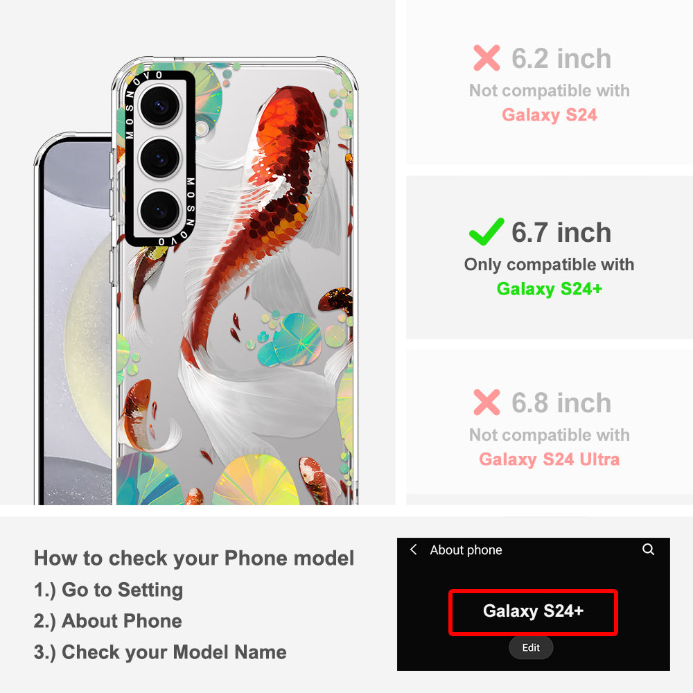 Koi Art Phone Case - Samsung Galaxy S24 Plus Case - MOSNOVO
