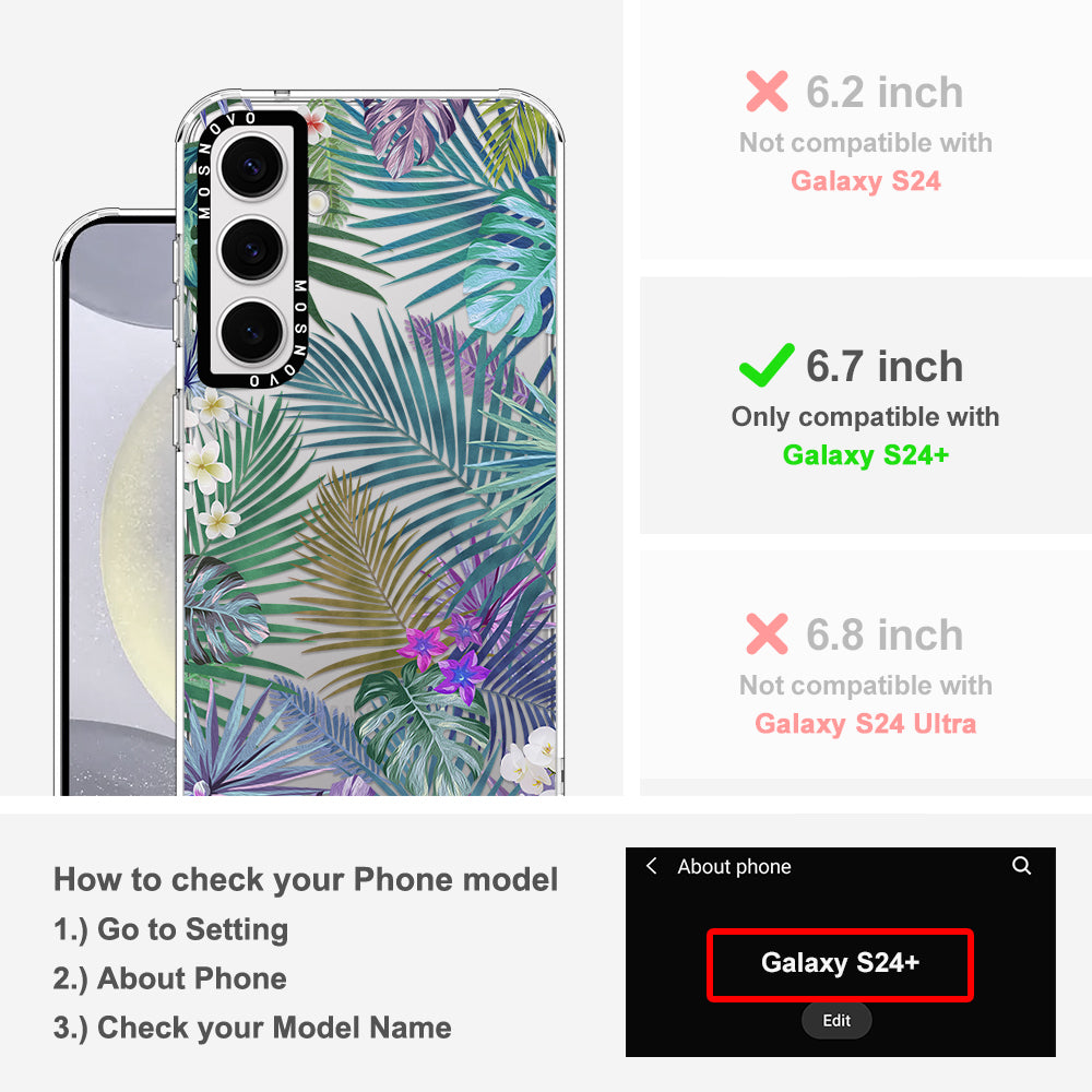 Tropical Rainforests Phone Case - Samsung Galaxy S24 Plus Case - MOSNOVO
