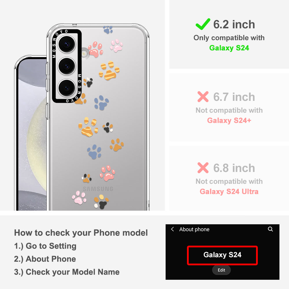Animal Paw Phone Case - Samsung Galaxy S24 Case - MOSNOVO