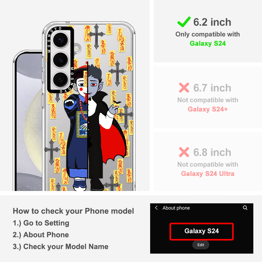 Zombie Vs Vampire Phone Case - Samsung Galaxy S24 Case - MOSNOVO
