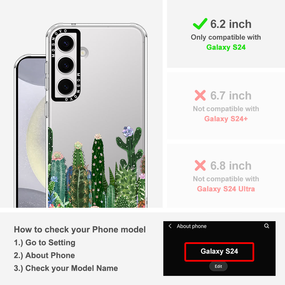 Succulents Garden Phone Case - Samsung Galaxy S24 Case - MOSNOVO