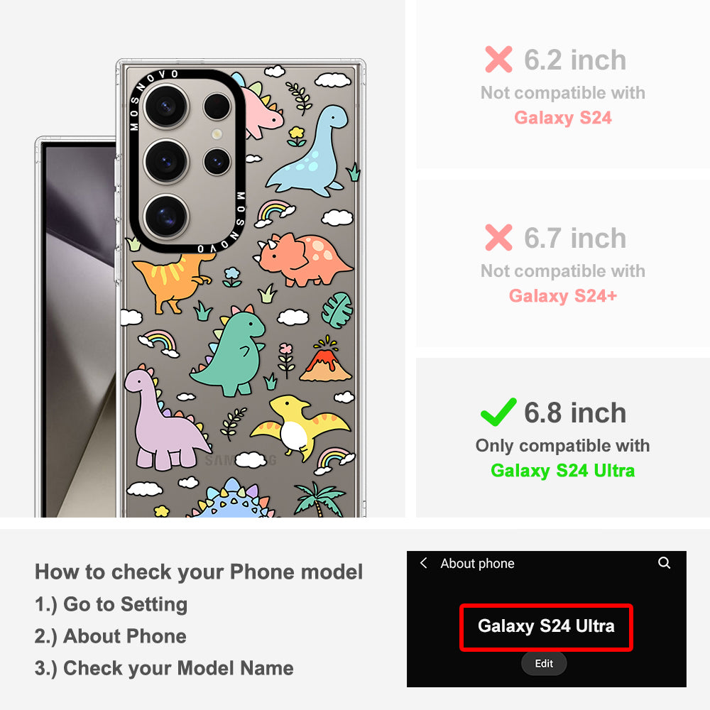 Dinosaur Land Phone Case - Samsung Galaxy S24 Ultra Case - MOSNOVO