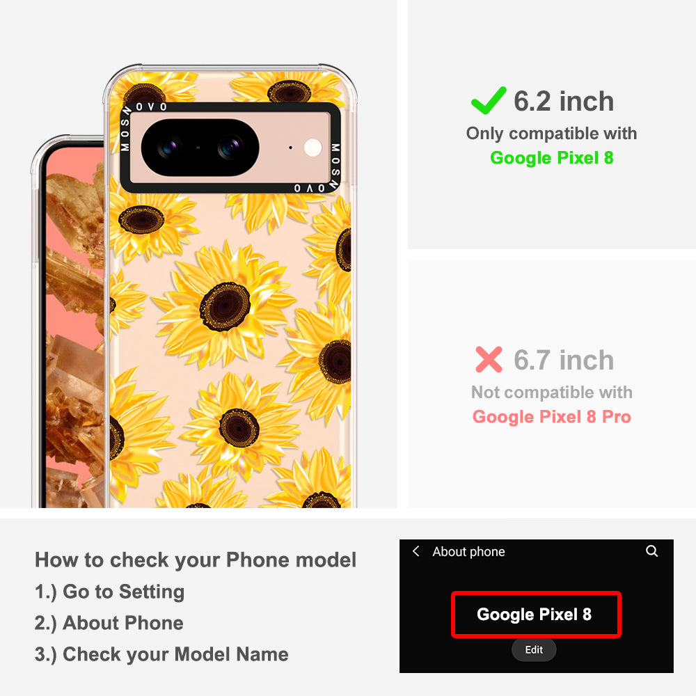 Sunflowers Phone Case - Google Pixel 8 Case - MOSNOVO