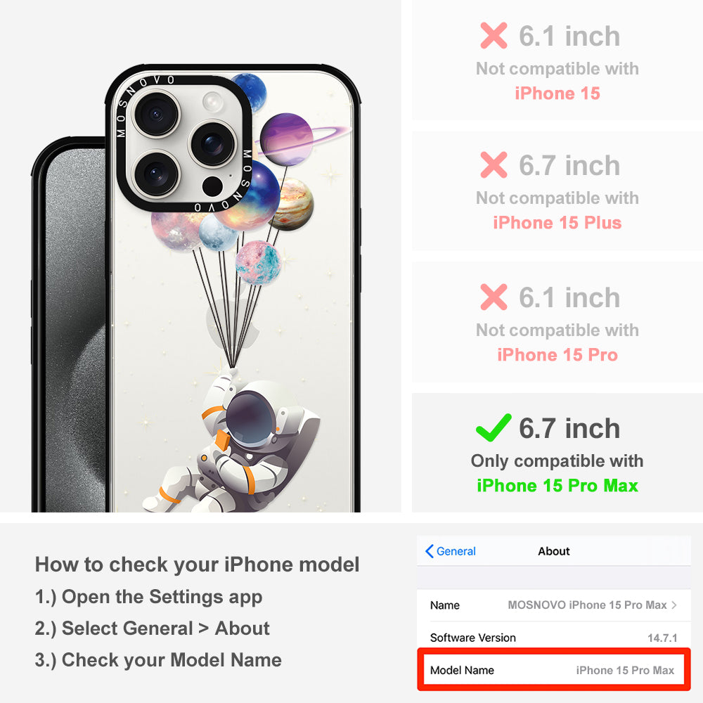 Astronaut Phone Case - iPhone 15 Pro Max Case - MOSNOVO