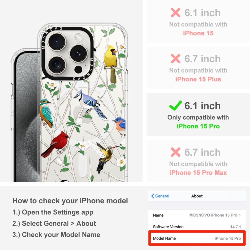 Wild Bird Phone Case - iPhone 15 Pro Case - MOSNOVO