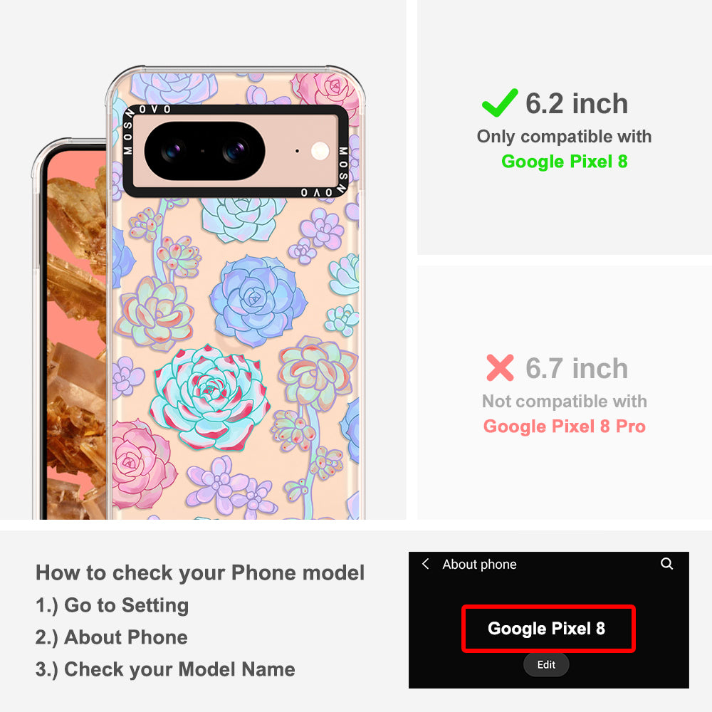 Succulents Phone Case - Google Pixel 8 Case - MOSNOVO