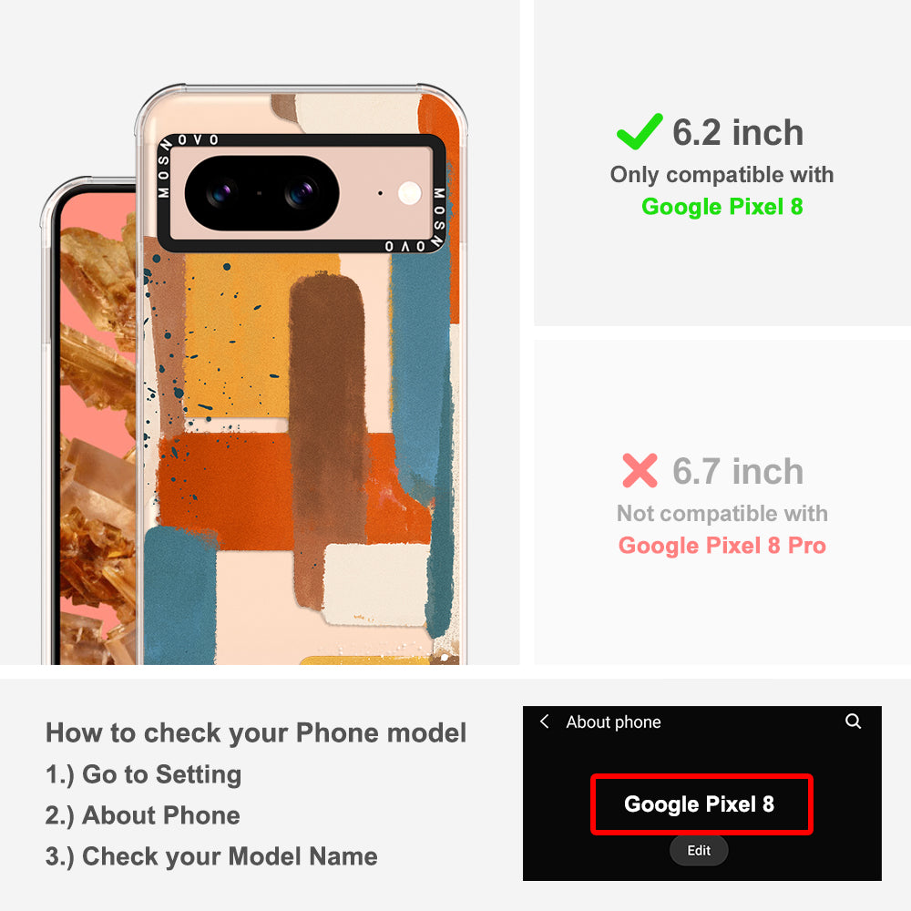 Modern Abstract Artwork Phone Case - Google Pixel 8 Case - MOSNOVO