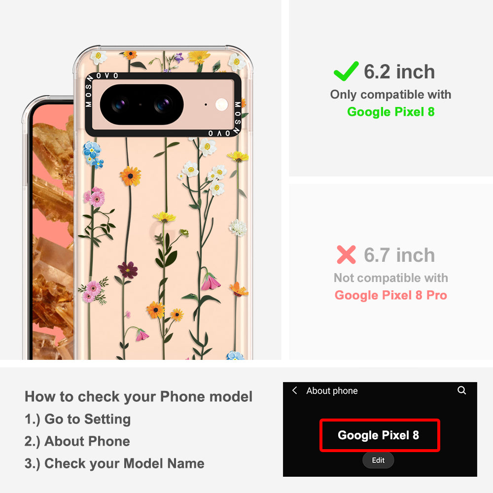 Wildflowers Phone Case - Google Pixel 8 Case - MOSNOVO