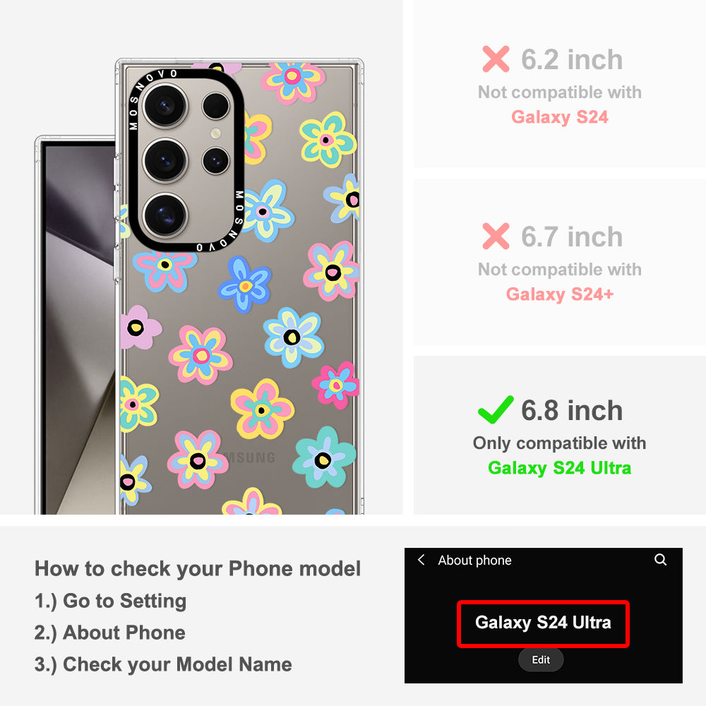 Groovy Flower Phone Case - Samsung Galaxy S24 Ultra Case - MOSNOVO