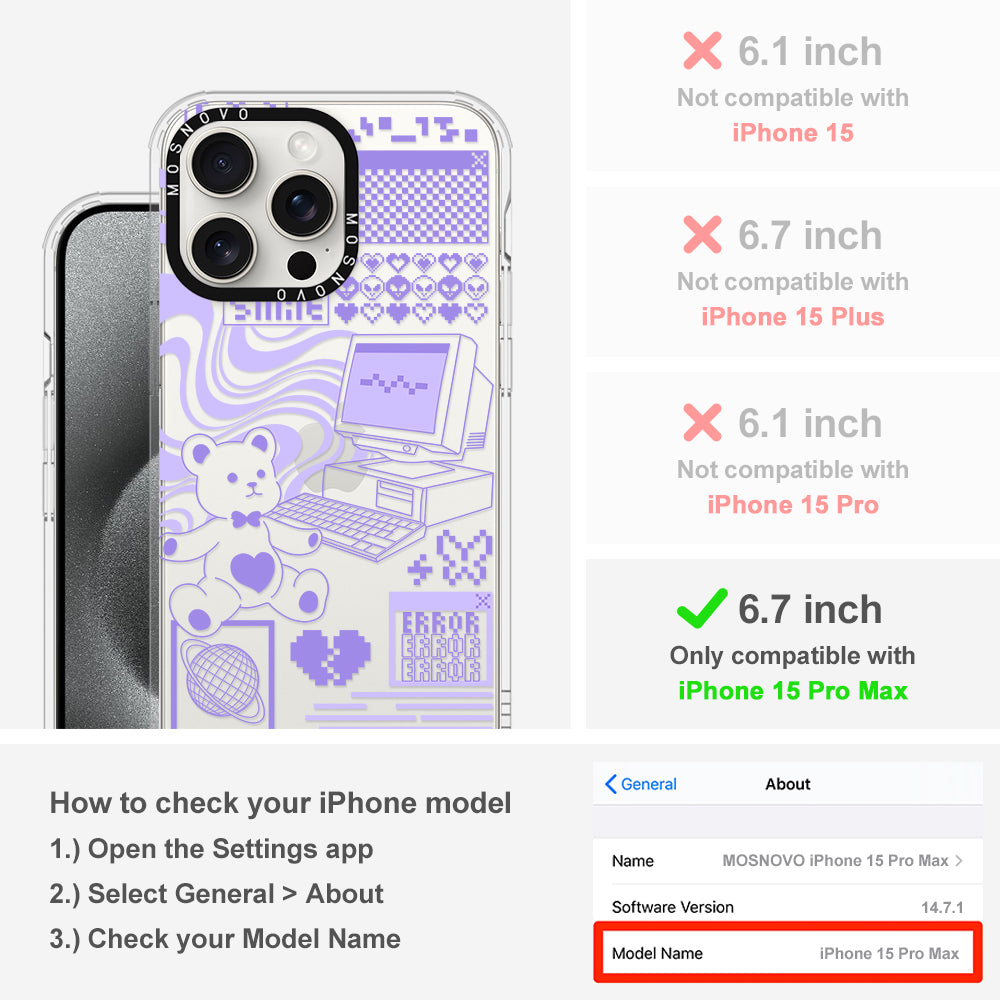 Y2K Aesthetic Phone Case - iPhone 15 Pro Max Case - MOSNOVO
