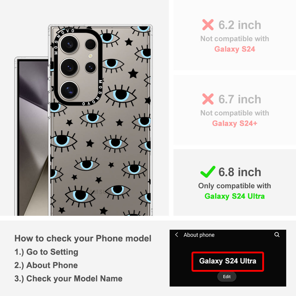 Hippie Eye Phone Case - Samsung Galaxy S24 Ultra Case - MOSNOVO