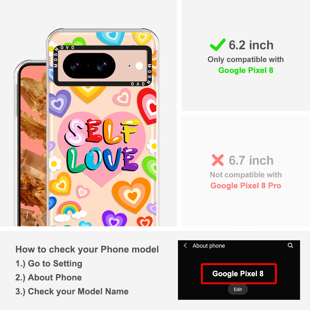 Self Love Phone Case - Google Pixel 8 Case - MOSNOVO