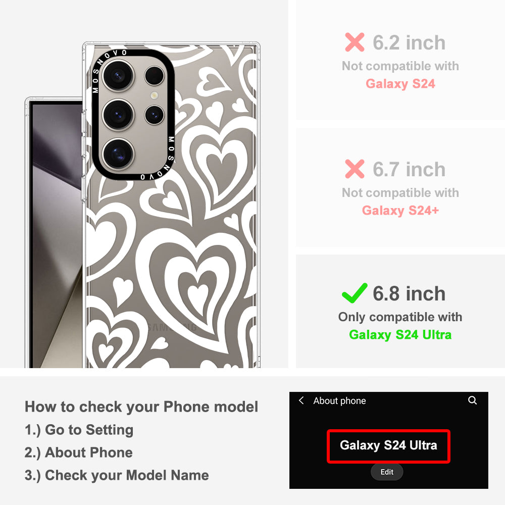 Twist Heart Phone Case - Samsung Galaxy S24 Ultra Case - MOSNOVO