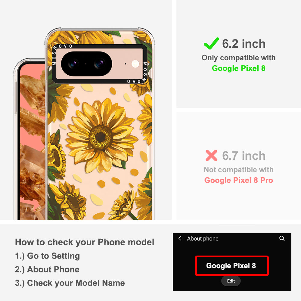 Sunflower Garden Phone Case - Google Pixel 8 Case - MOSNOVO