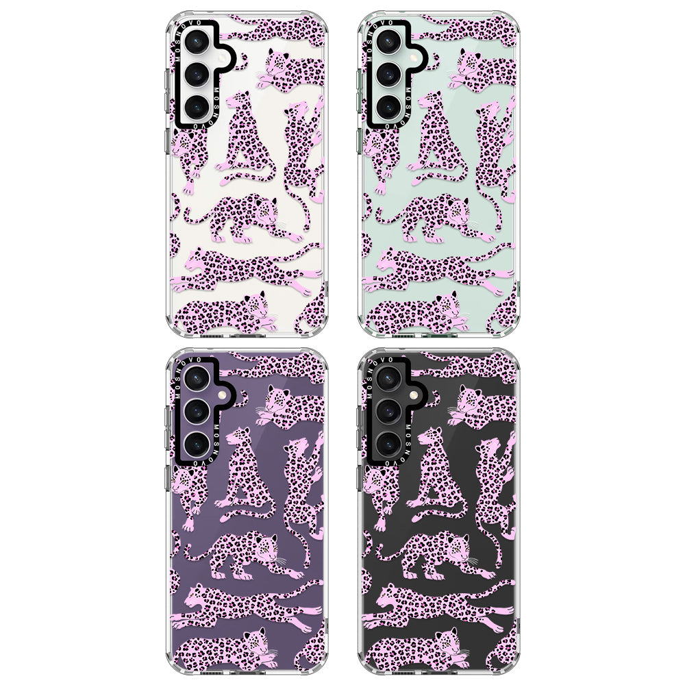 Pink Leopard Phone Case - Samsung Galaxy S23 FE Case