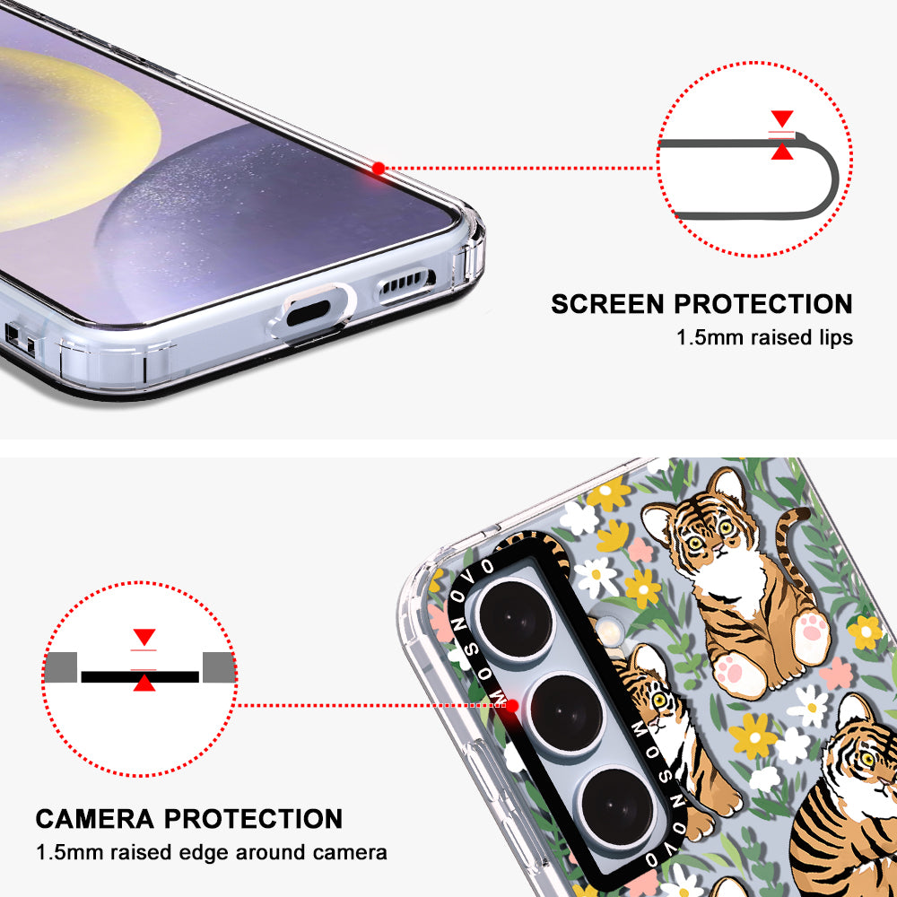 Cute Tiger Phone Case - Samsung Galaxy S24 Case - MOSNOVO