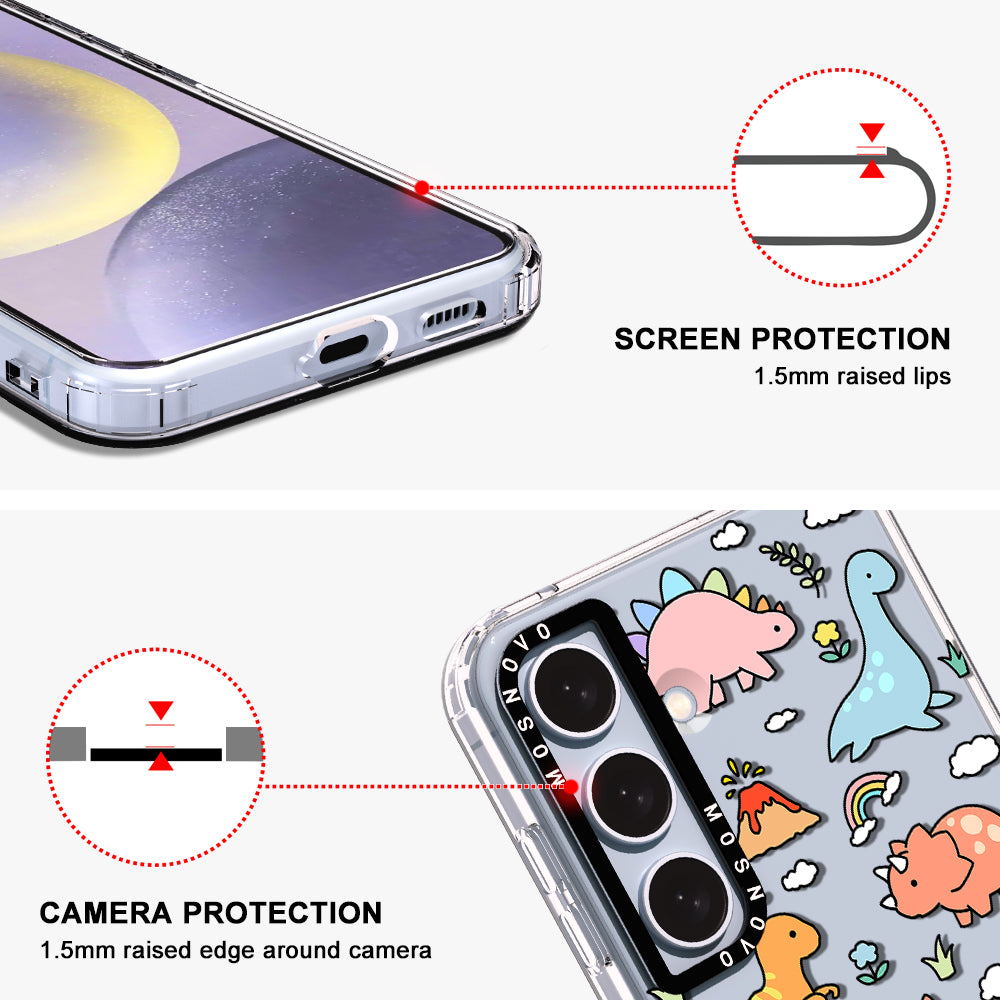 Dinosaur Land Phone Case - Samsung Galaxy S24 Plus Case - MOSNOVO
