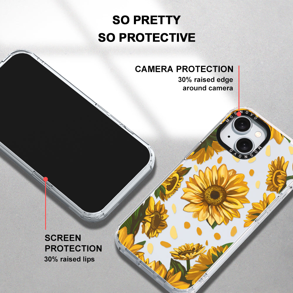 Sunflower Garden Phone Case - iPhone 15 Plus Case - MOSNOVO