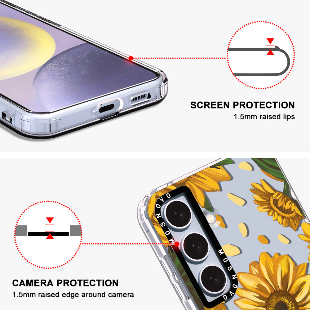 Sunflower Garden Phone Case - Samsung Galaxy S24 Case - MOSNOVO