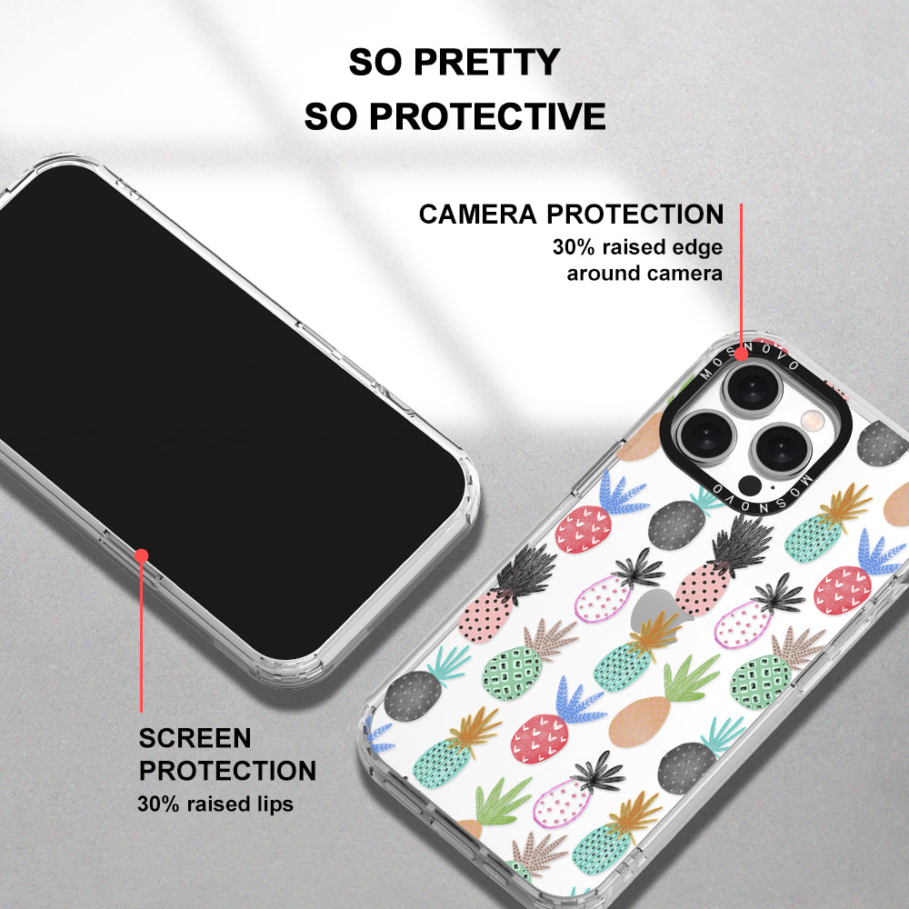 Cute Pineapple Phone Case - iPhone 15 Pro Max Case - MOSNOVO