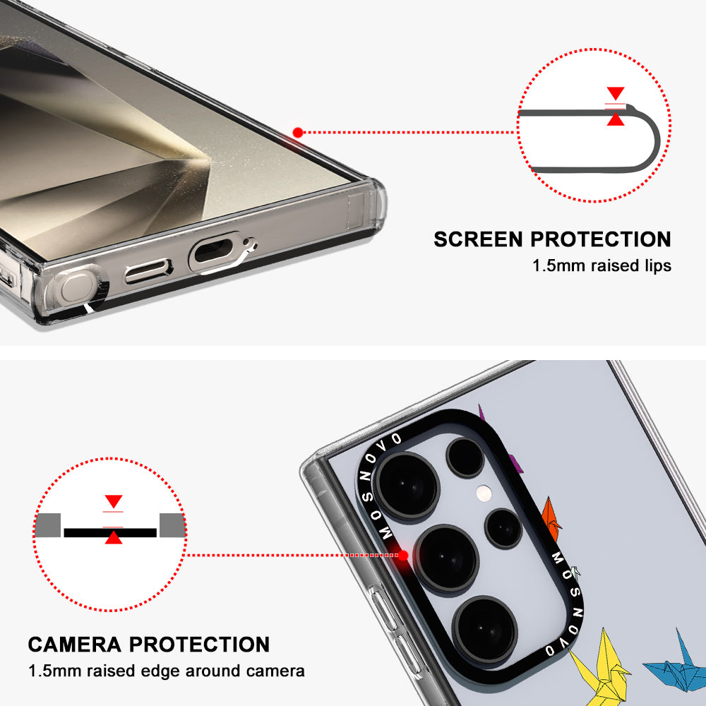 Paper Crane Phone Case - Samsung Galaxy S24 Ultra Case - MOSNOVO
