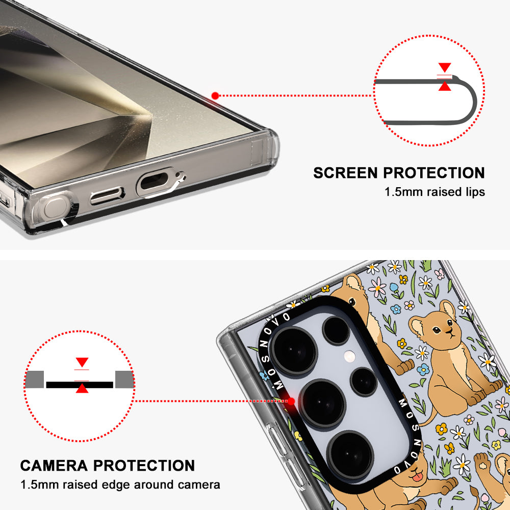 Cute Lions Phone Case - Samsung Galaxy S24 Ultra Case - MOSNOVO